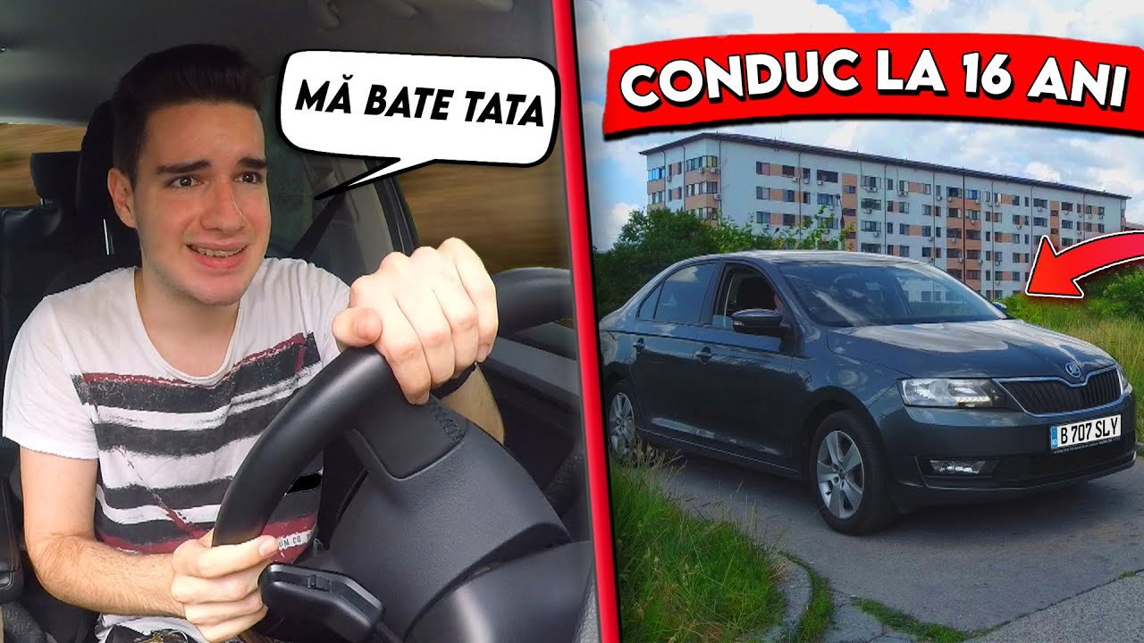 CONDUC la 16 ANI, PRIMA DATĂ! CARVLOG cu TATA!