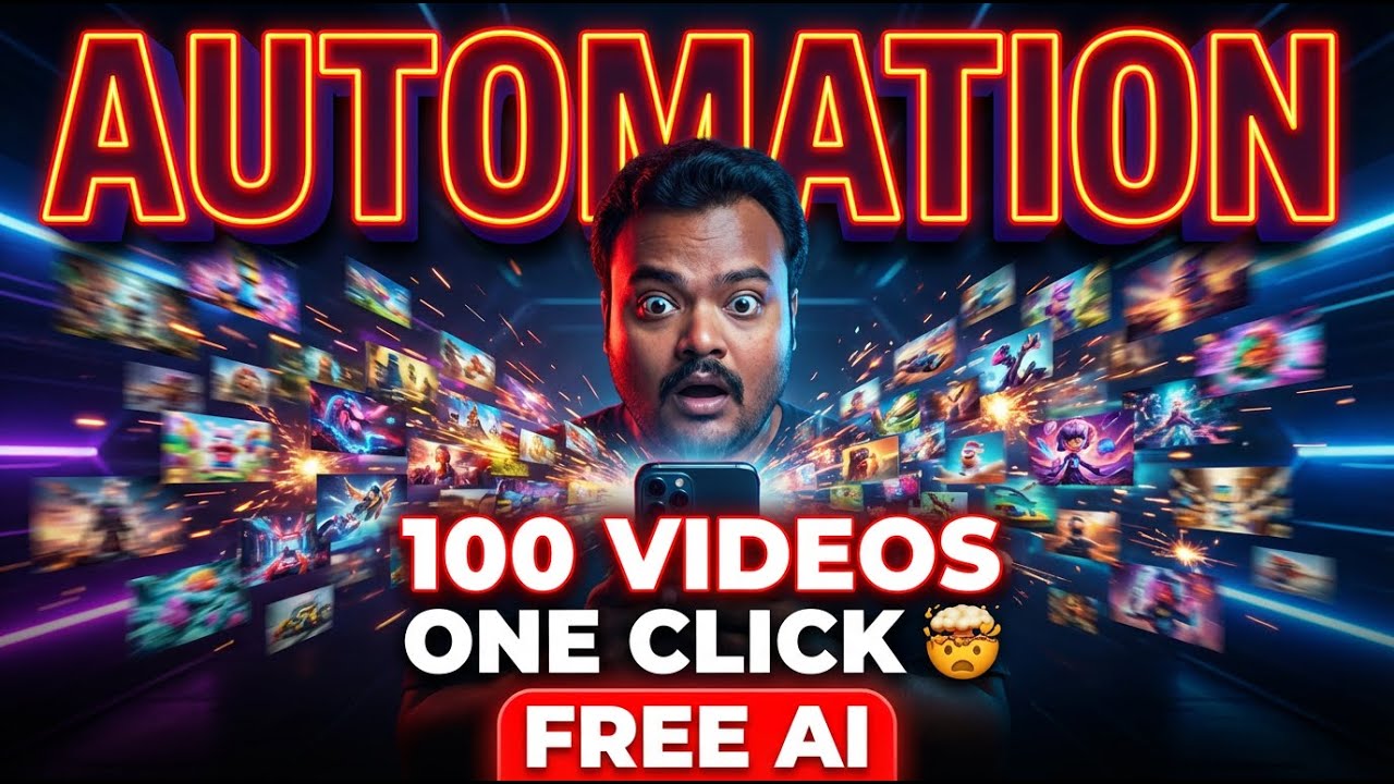 Best FREE & UNLIMITED AI Automation Tool: 100s of Videos in 1 Click Mobile
