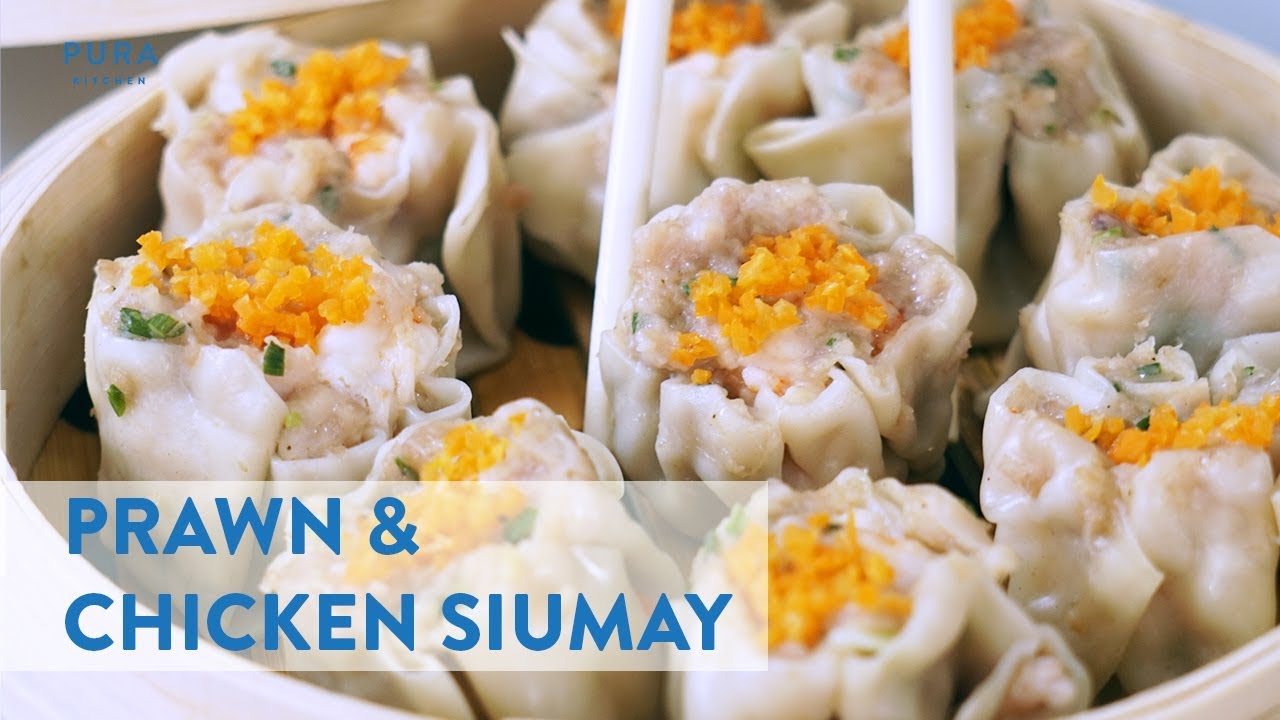 How To Make Prawn & Chicken Siomai Recipe - Resep Siomay Udang & Ayam - Pura Kitchen