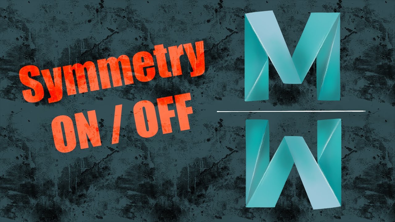 How to Turn Symmetry ON/OFF | Autodesk Maya 2022
