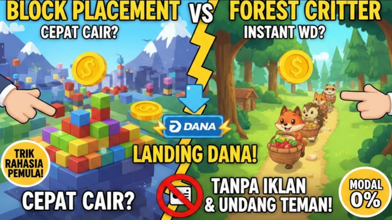 Trik Rahasia! Main Game Receh Tanpa Nonton Iklan 🚫 Skip Iklan Tetap Dapat Koin, Auto Landing Dana!