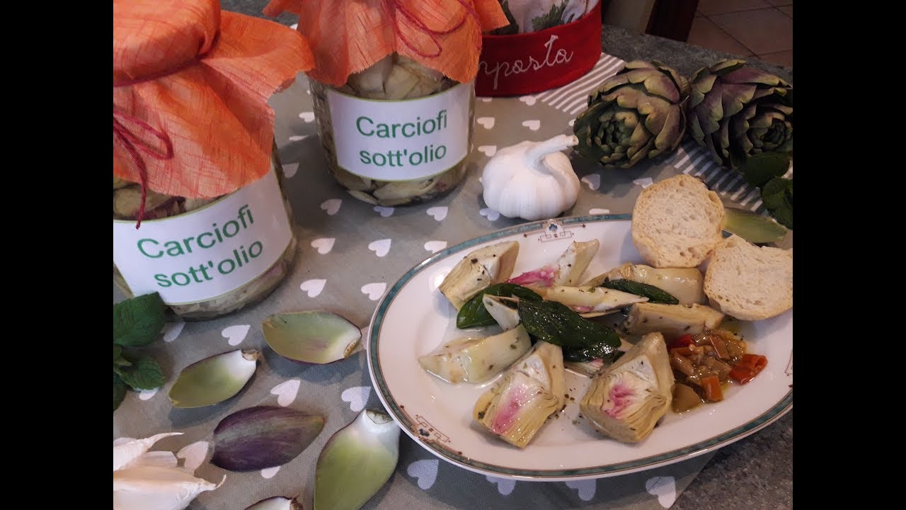 CARCIOFI SOTT'OLIO ... APRIAMO LE DANZE CON LE CONSERVE  DI QUEST'ANNO!