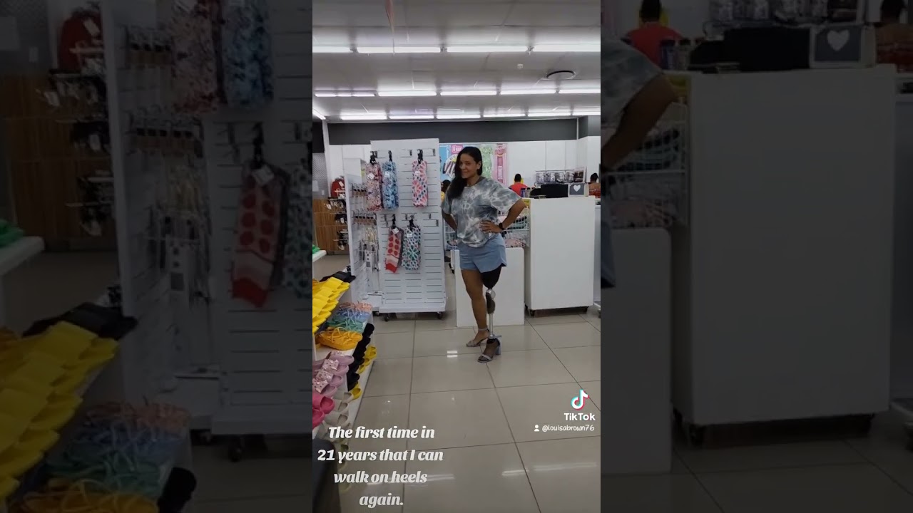 #transfemeral amputee wearing heels for the first time in 21 years