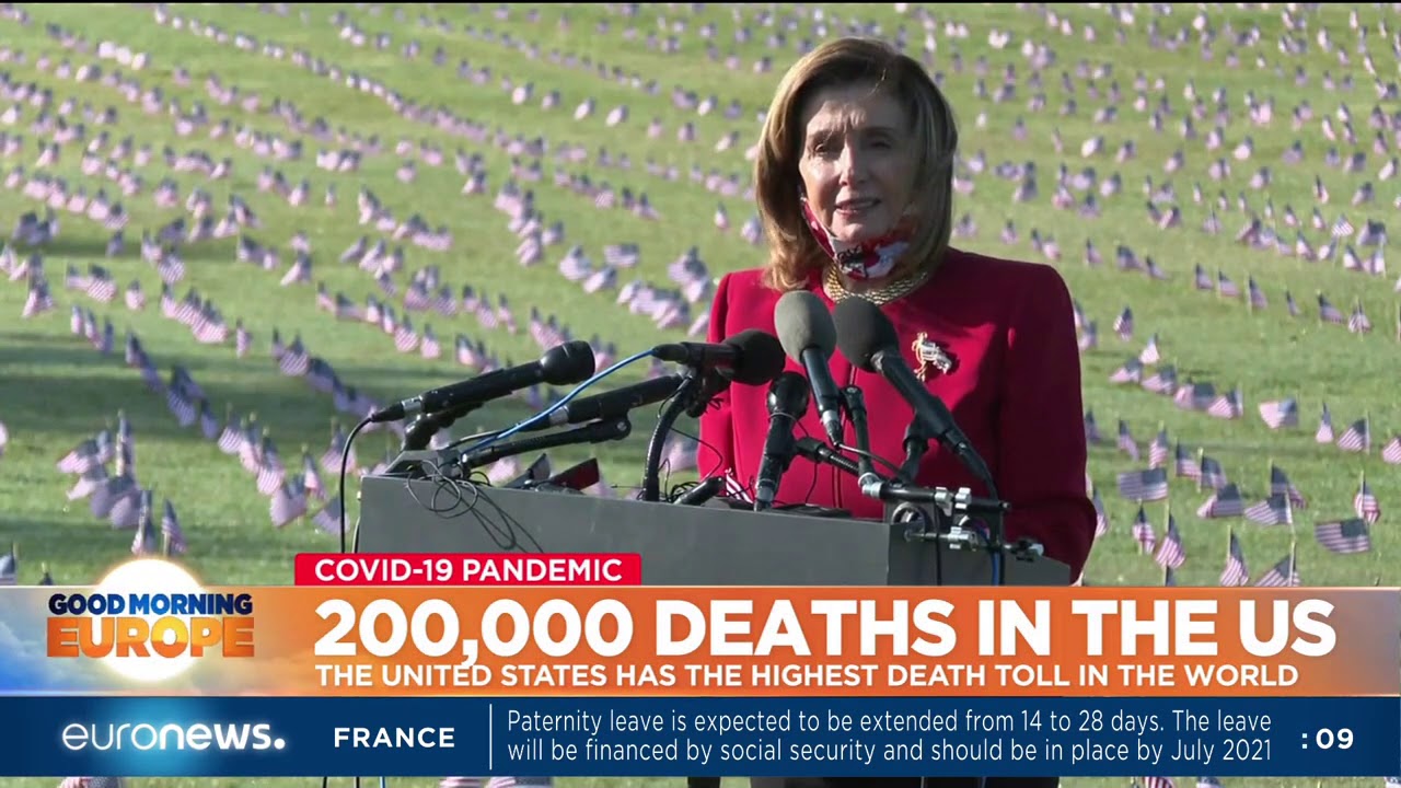 200, 000 deaths in the US: The United States has the highest death toll in the world
