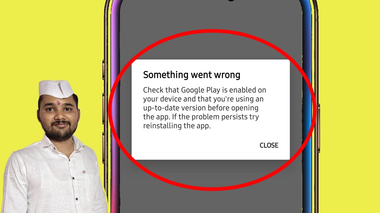 Fix something went wrong check that google play is enabled on your device problem images search app