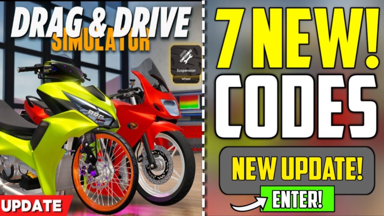 ВСЕ НОВОЕ! ✅КОДЫ DRAG DRIVE SIMULATOR ROBLOX 2025 - КОДЫ DRAG DRIVE SIMULATOR 2025 [ROBLOX]