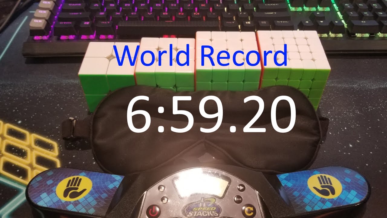 6:59.20 2x2-5x5 BLD Relay World Record