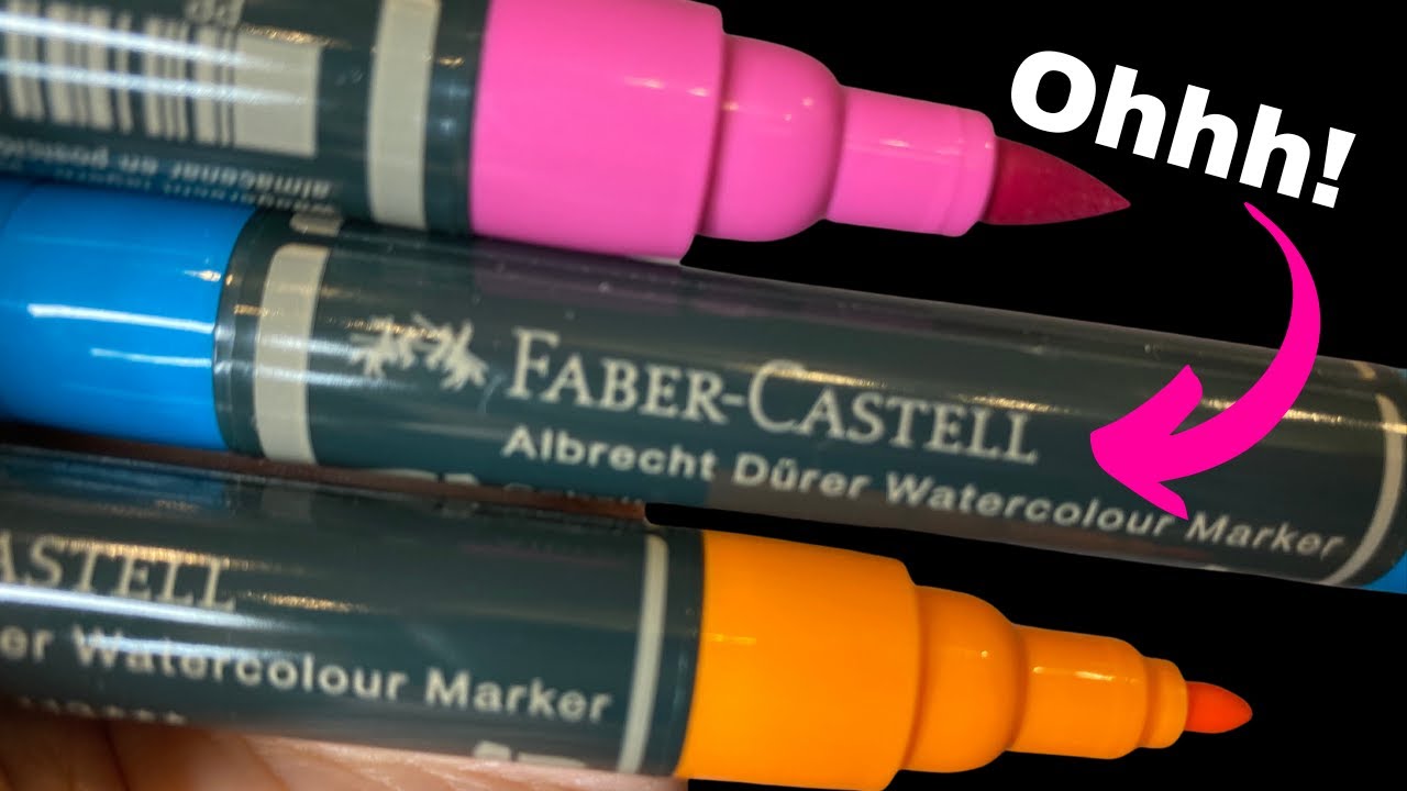 WHY You NEED to TRY Faber Castell WATERCOLOR MARKERS in Your Mixed Media Art Projects!