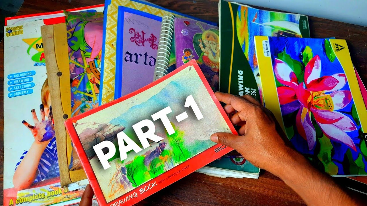 Sketchbook tour, old art book | pART 1 | Humkreative