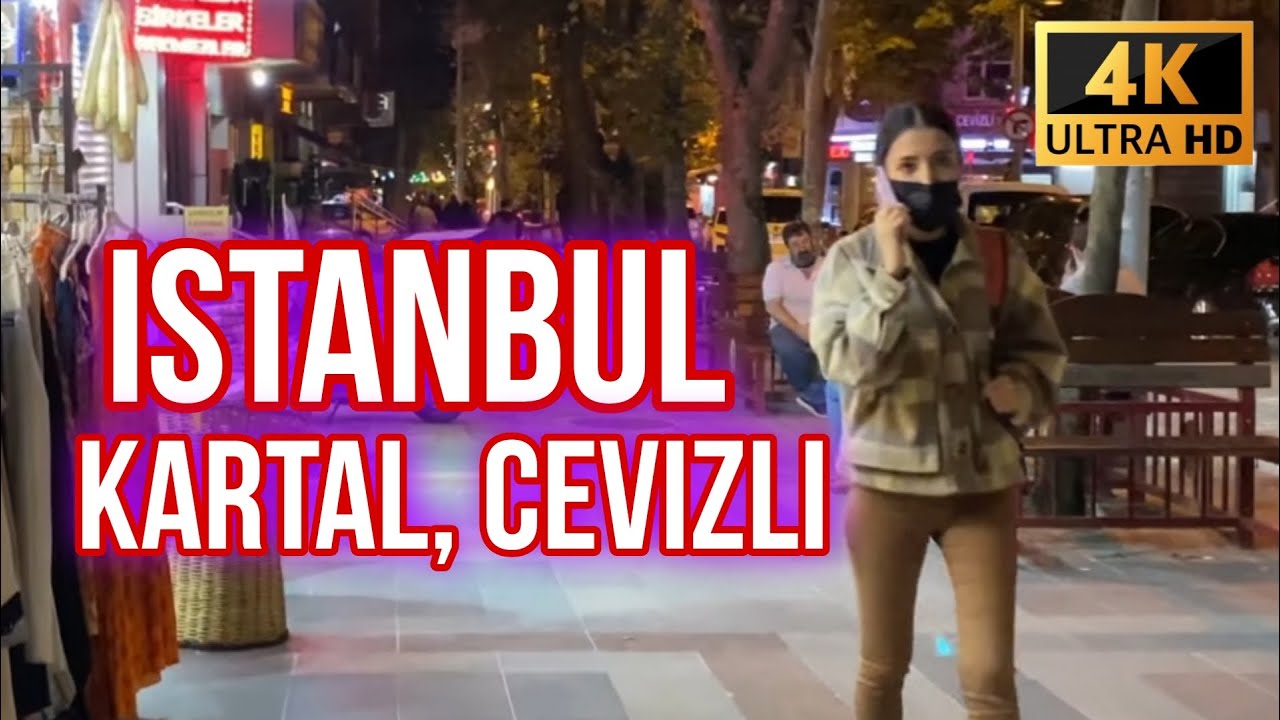 Istanbul, Kartal District walking tour 2021 | 4K UHD 60 fps | Cevızlı, Çinar street