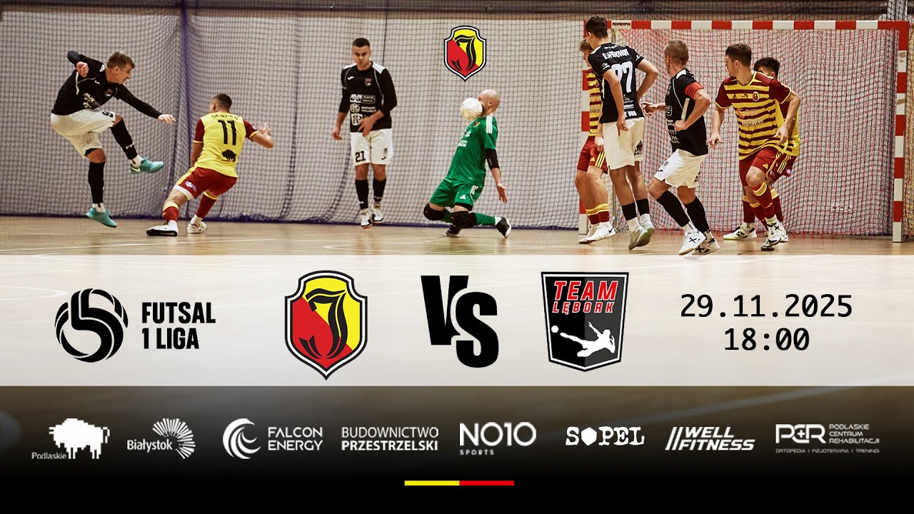 Futsal 1 Liga - 10. Kolejka Jagiellonia Białystok - Team Lębork