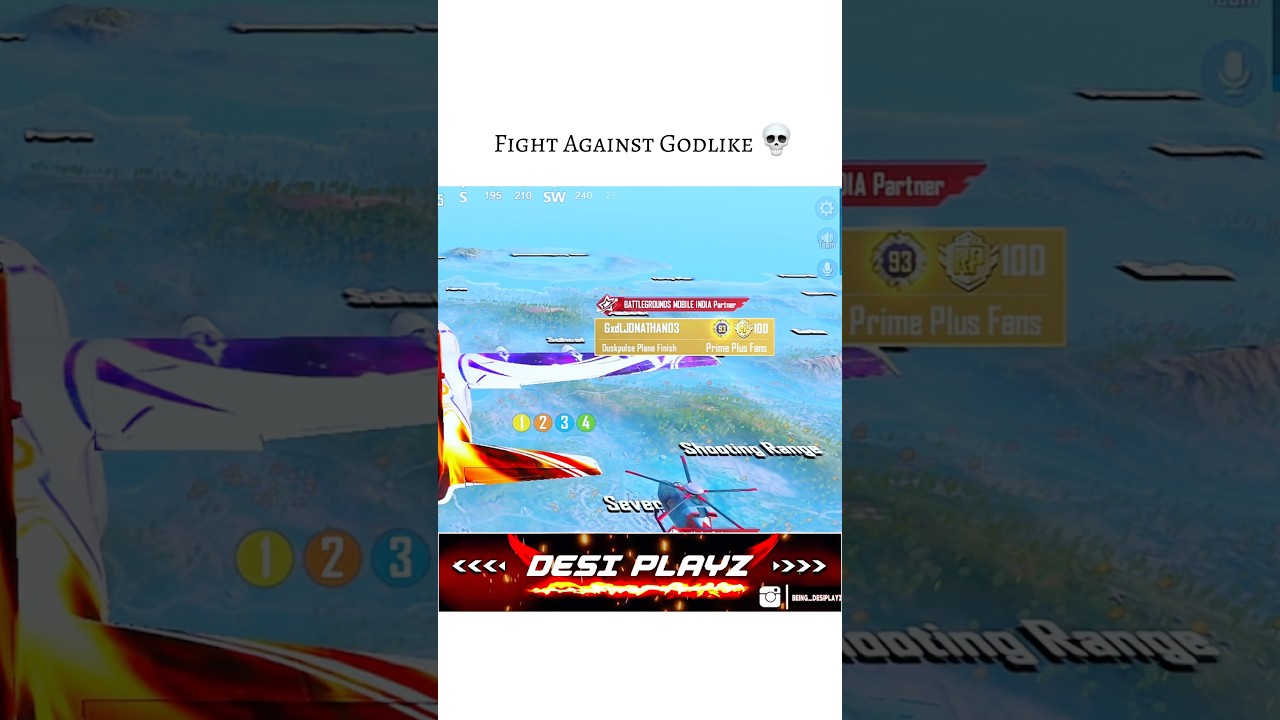 Fight Against Godlike 💀! || DESi PLAYz || #bgmi #shorts #desiplayz