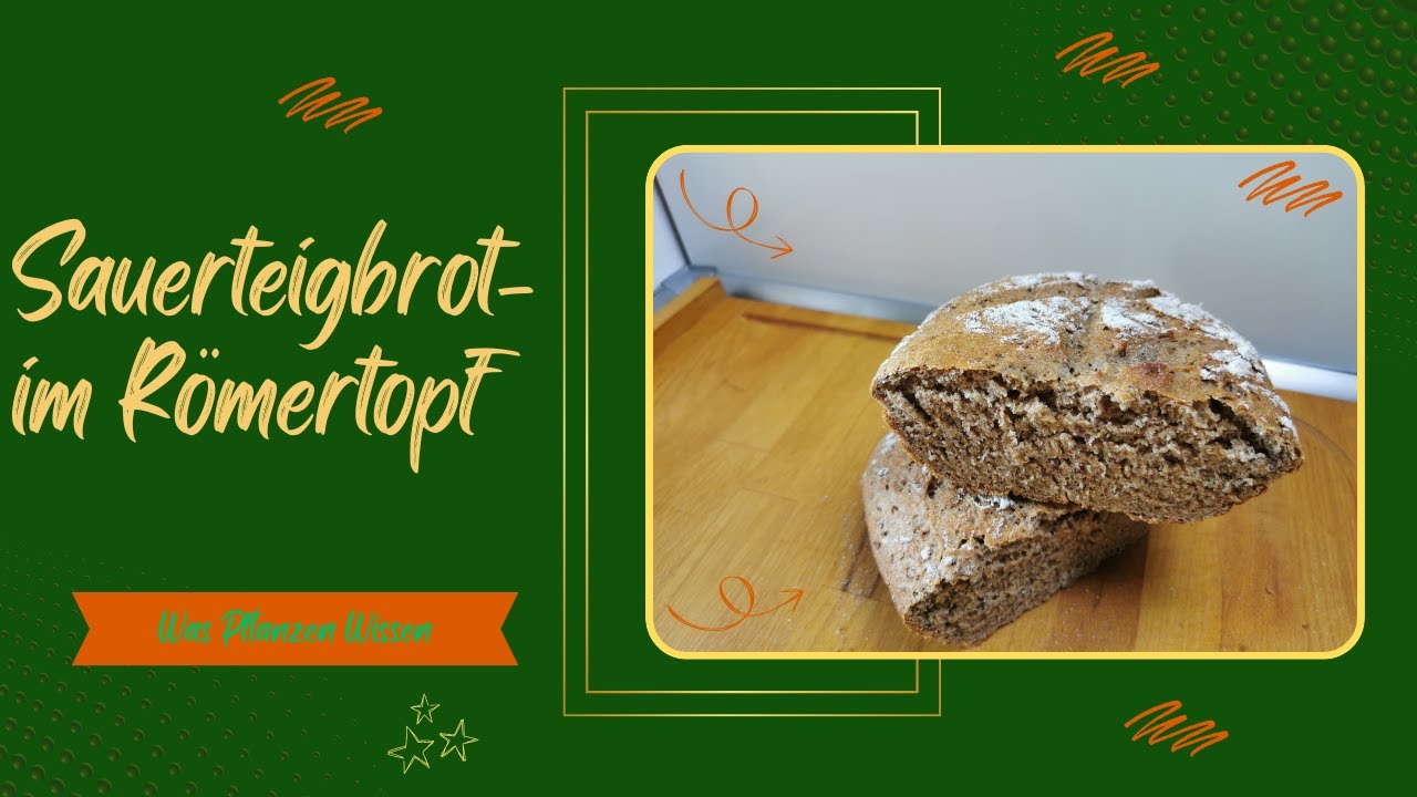 Sauerteigbrot im R&ouml;mertopf #r&ouml;mertopf #brot #essen #backen #sauerteig