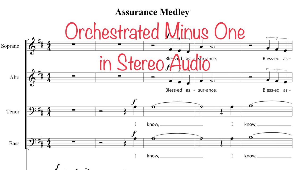 ASSURANCE MEDLEY - Stereo Orchestrated Accompaniment/Minus One/Instrumental