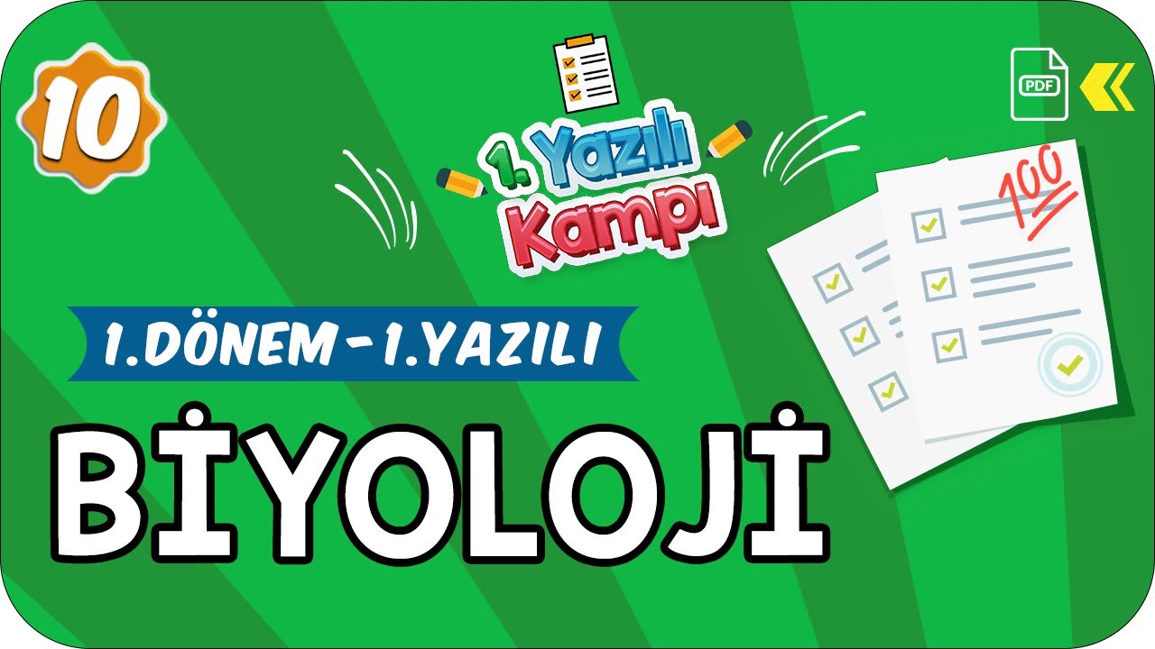 10. Sınıf Biyoloji |  1.Dönem 1.Yazılıya Hazırlık