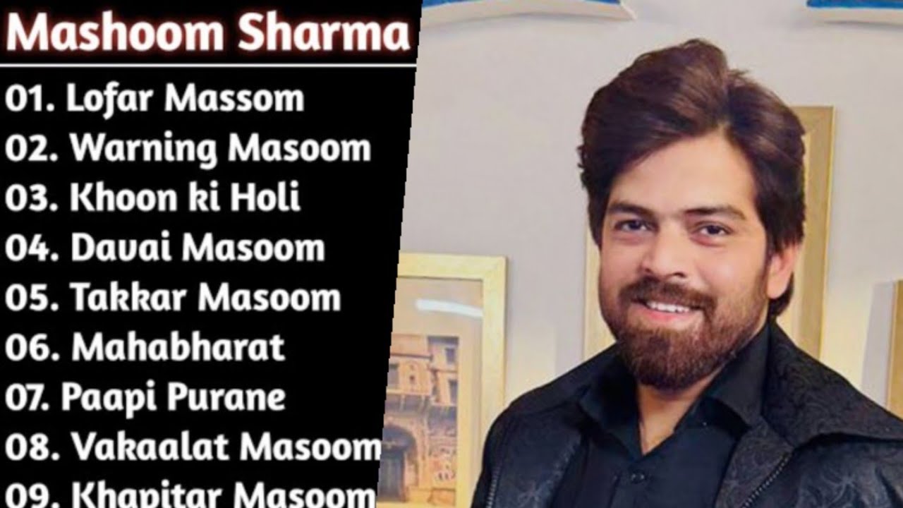 🥰👉 Mashoom Sharma !  Nonstop song | Lofar, Warning, Mahabharat | mashoom Sharma all song🎯👍  