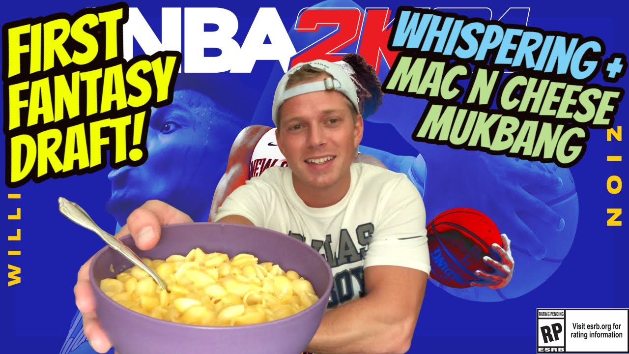 ASMR Gaming: NBA 2K21 | First Fantasy Draft!! - Mac N Cheese Mukbang & Whispering 😴