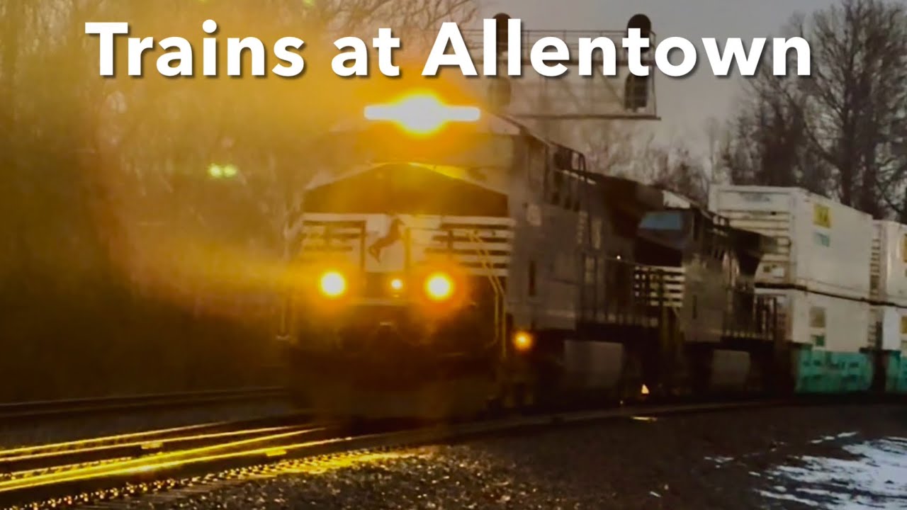 2 trains on the Norfolk Southern Reading Line @ Allentown, PA 