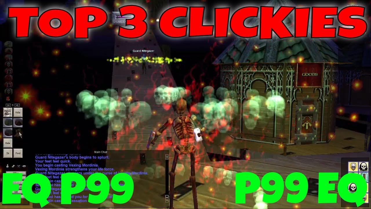 EverQuest Project 1999 TOP 3 CLICKIES everyone should have / EQ P99 green server Necromancer