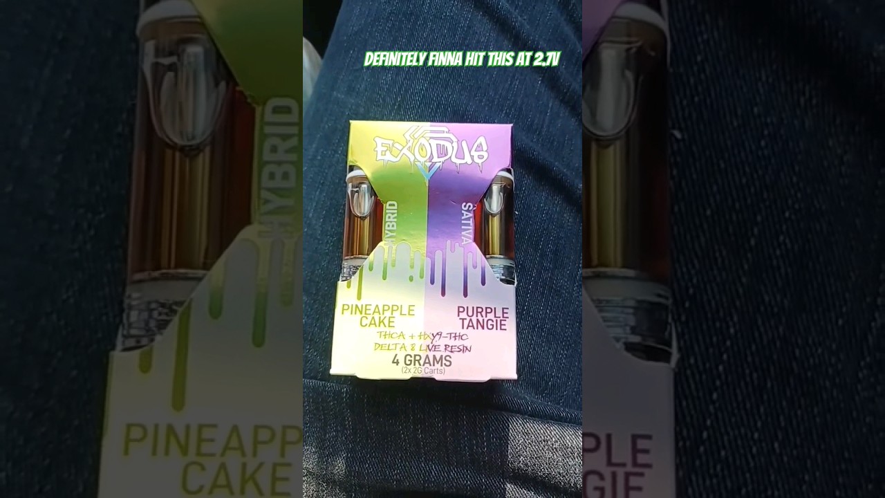 Exodus 2g Cartridges: A blend of THC-A + HXY9-THC + Delta 8 Live Resin