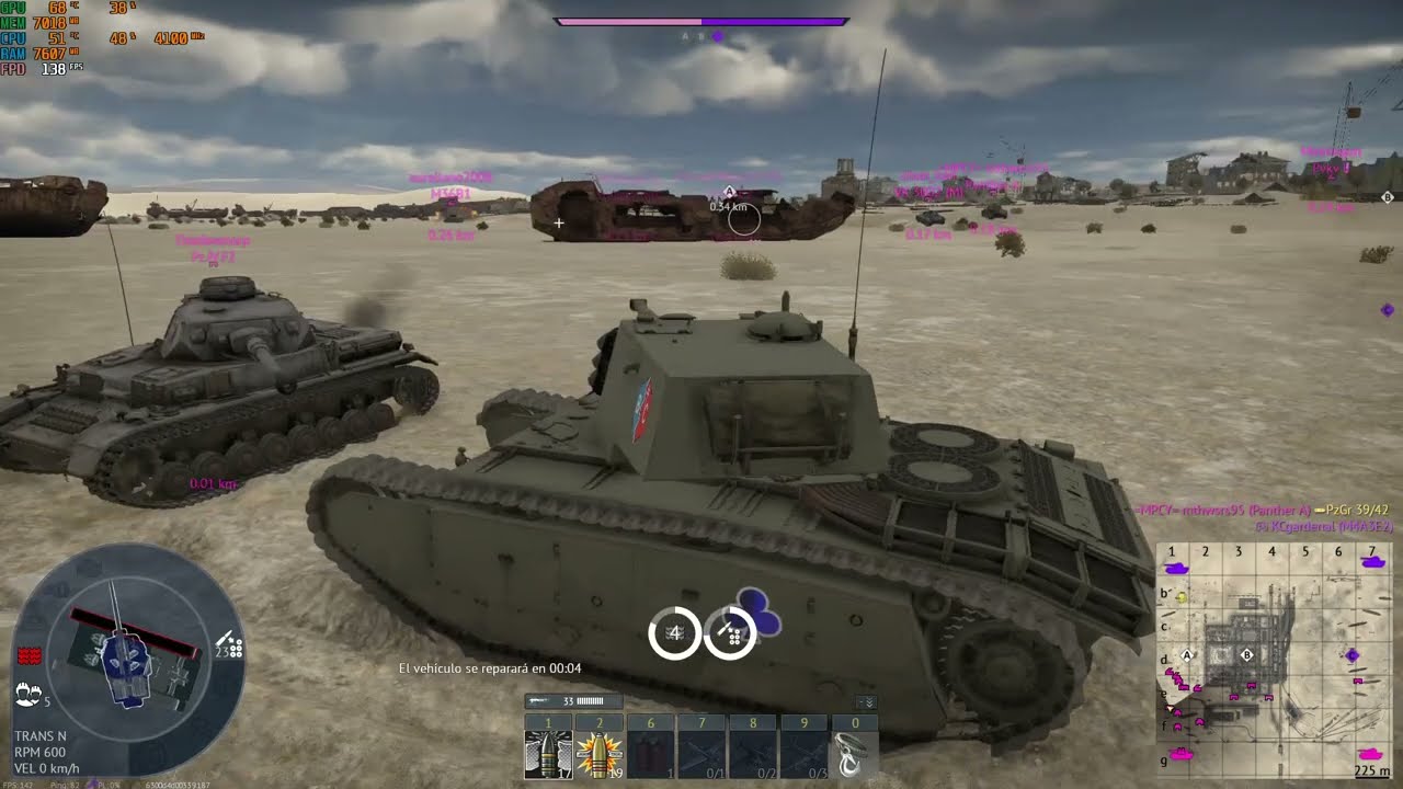 Juagando Con El ARL-44 De oshida de gup en arcade y realista partida muy buenas y regulares