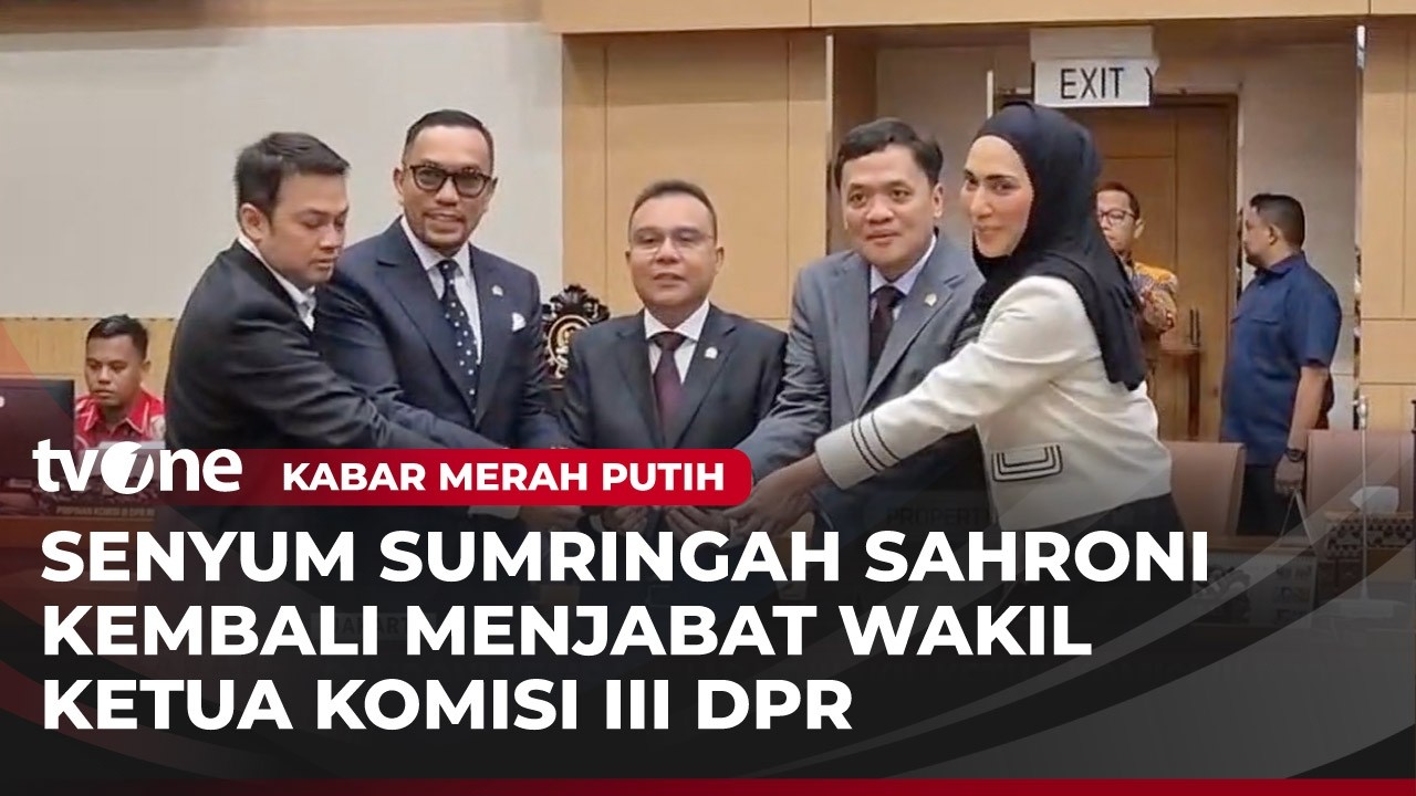 Kembali Jabat Wakil Ketua Komisi III DPR, Sahroni: Mudah-mudahan Menjadi Lebih Baik | tvOne