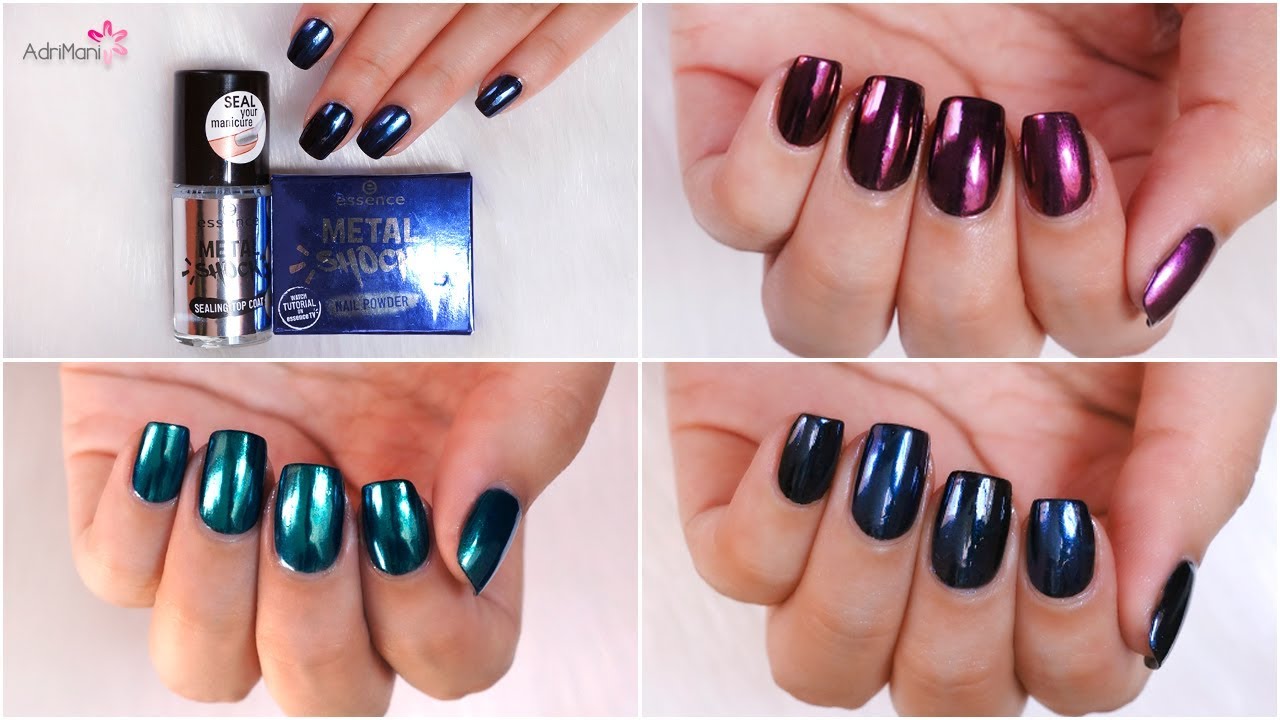 Reseña Polvos Efecto Espejo - Essence Metal Shock Nail Powders
