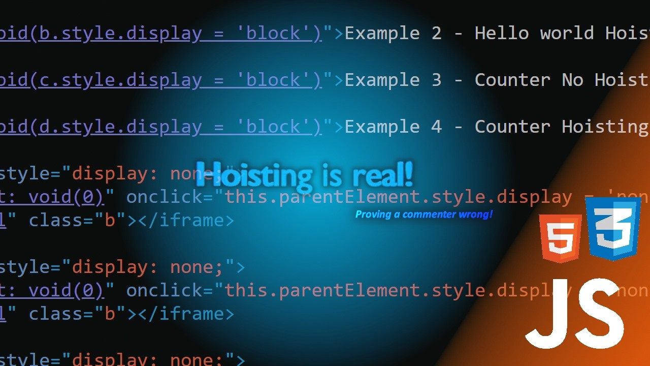 Hoisting is real!