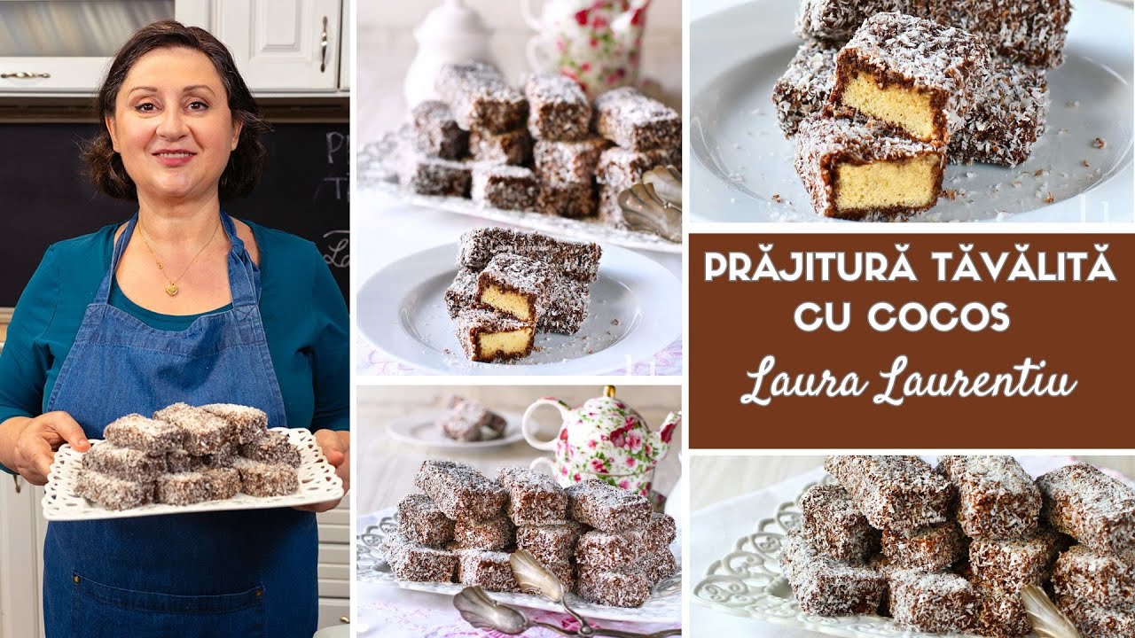 Prăjitura tăvălită cu cocos - rețetă simplă și foarte gustoasă
