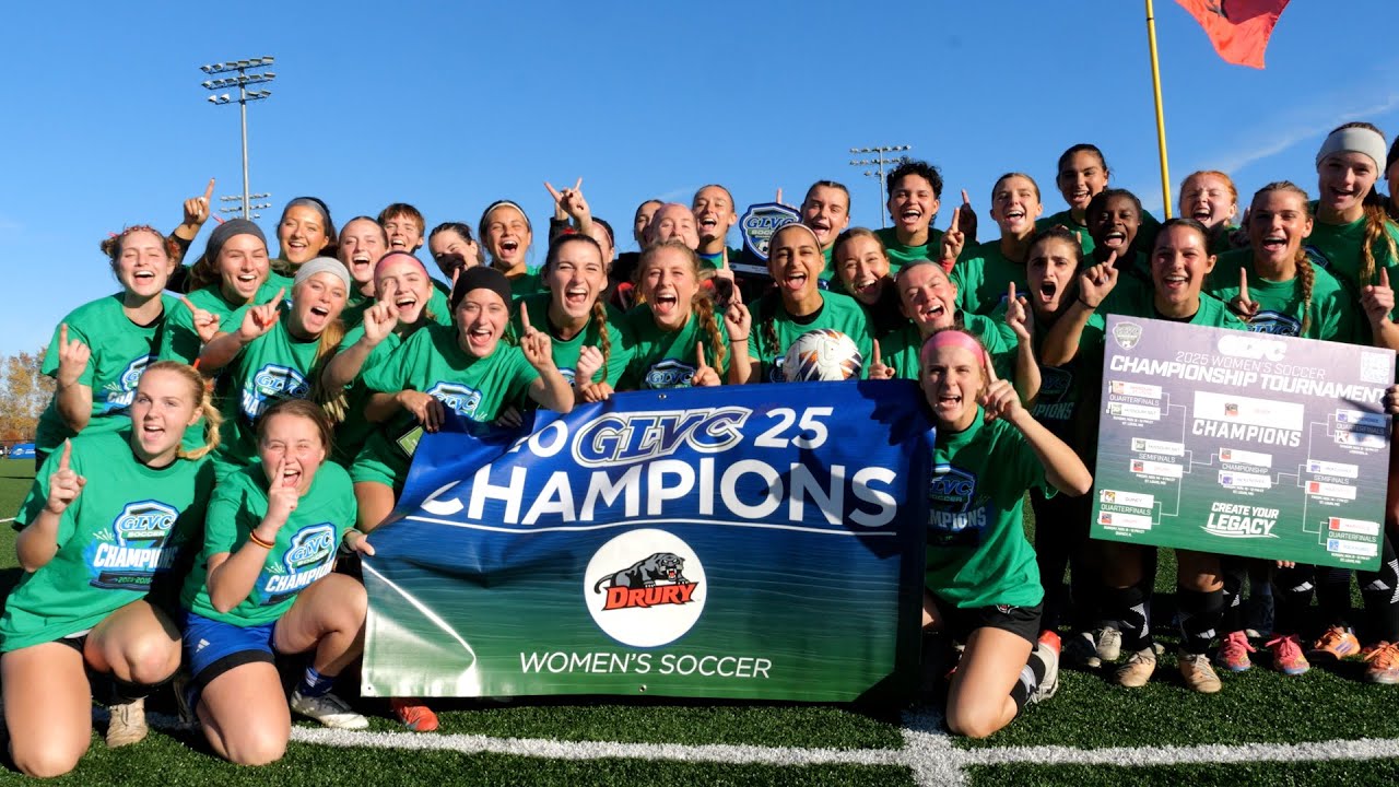 Drury Women's Soccer Wins the 2025 GLVC Championship!