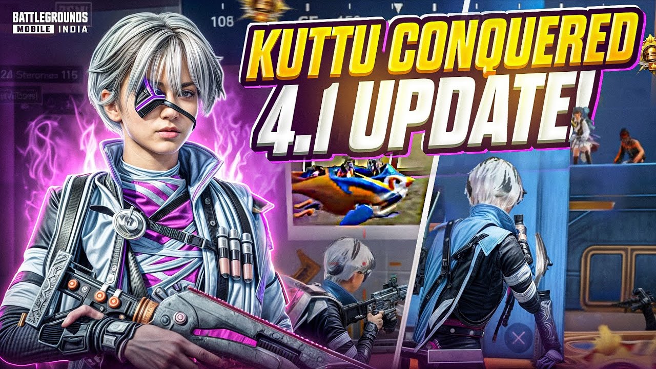 KuTTu Conquered 4.1 UPDATE / Fastest Solo VS Squad 1vs4 Clutches / BGMI
