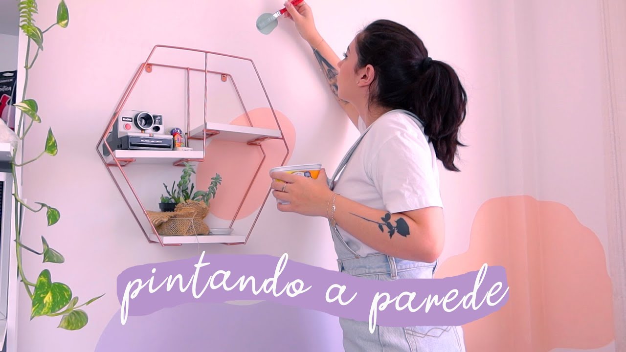 PINTANDO A PAREDE DO MEU ESTÚDIO ATELIÊ 🎨