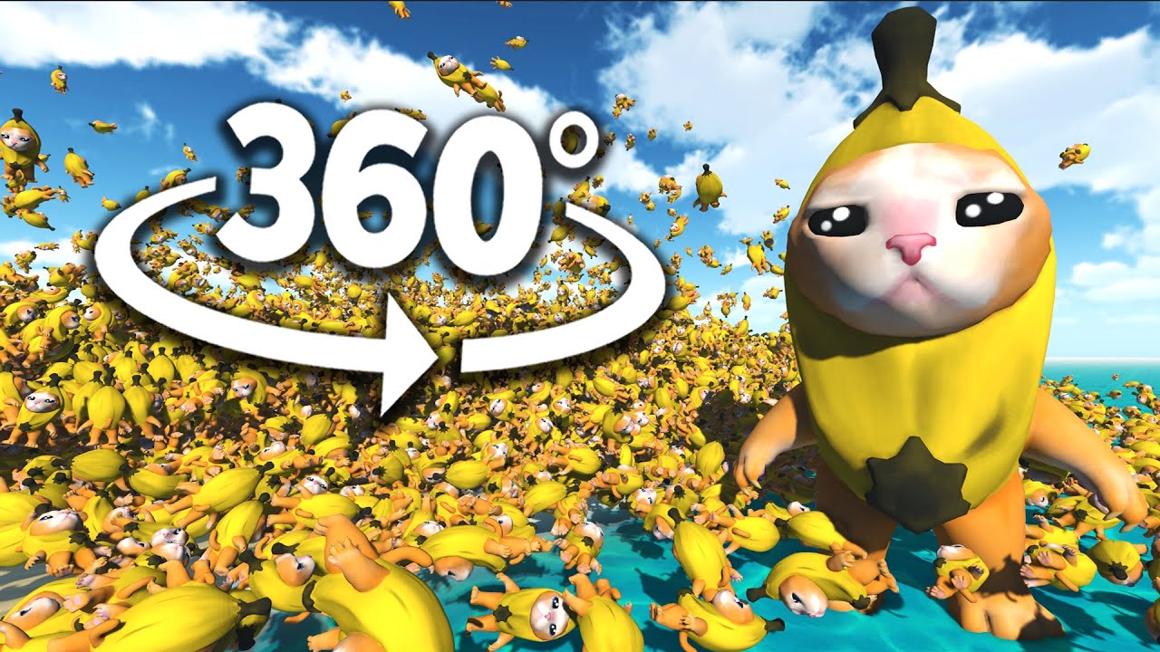 Banana Cat 50,000 TIMES! 360&deg; | VR/360&deg; Experience
