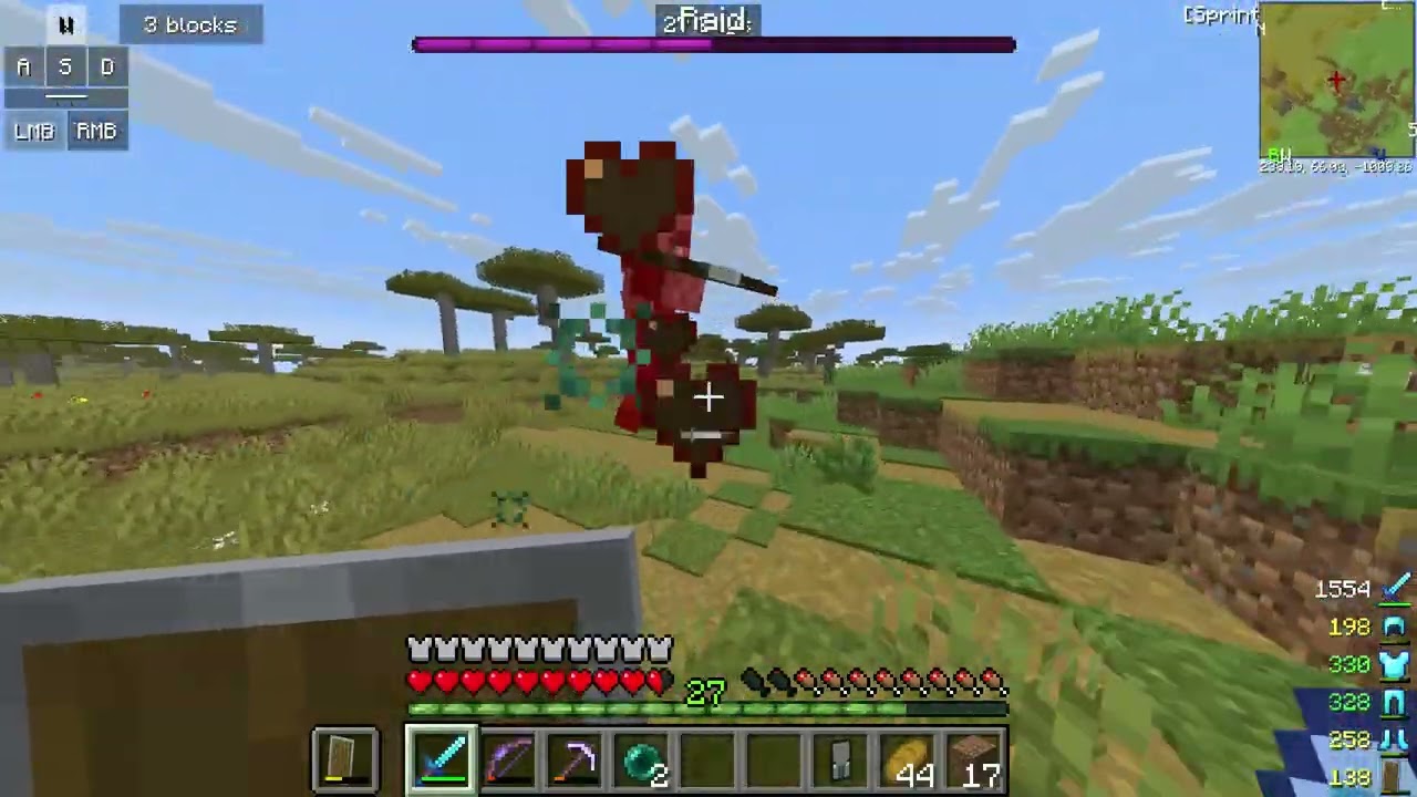 MY FIRST RAID IN JAVA MINECRAFT
