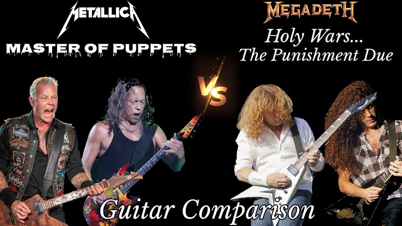 Guitar Comparison - Master of Puppets vs Holy Wars (Metallica vs Megadeth)