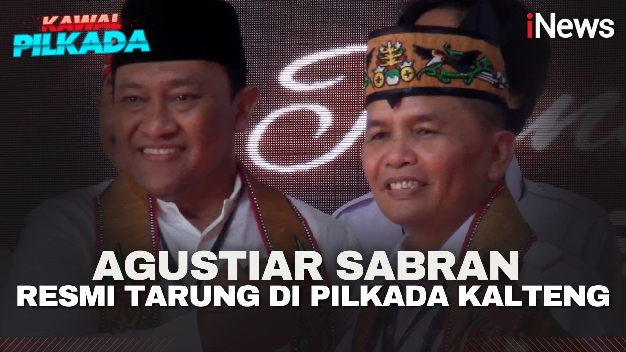 Agustiar Sabran-Edy Pratowo Resmi Mendaftar Pilkada Kalteng 2024