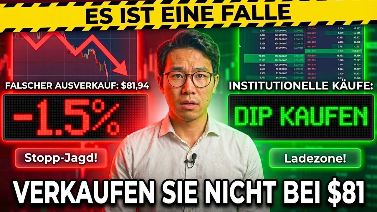 ES IST EINE FALLE: Banken werfen ab, um $81-Stop-Losses auszulösen (Live)