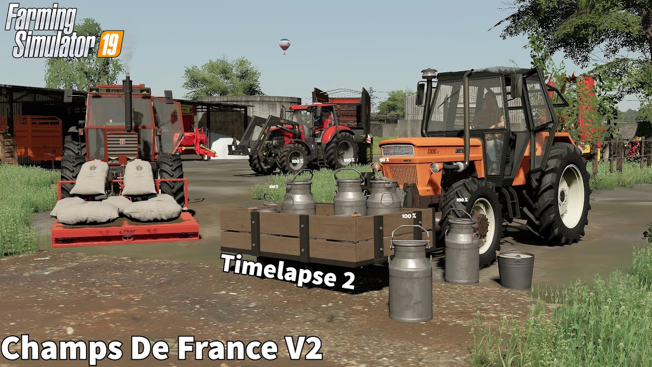 Selling Calves to the Butcher, Preparing Bread, Cheese tomato│Champs de France V2│FS 19│Timelapse#02