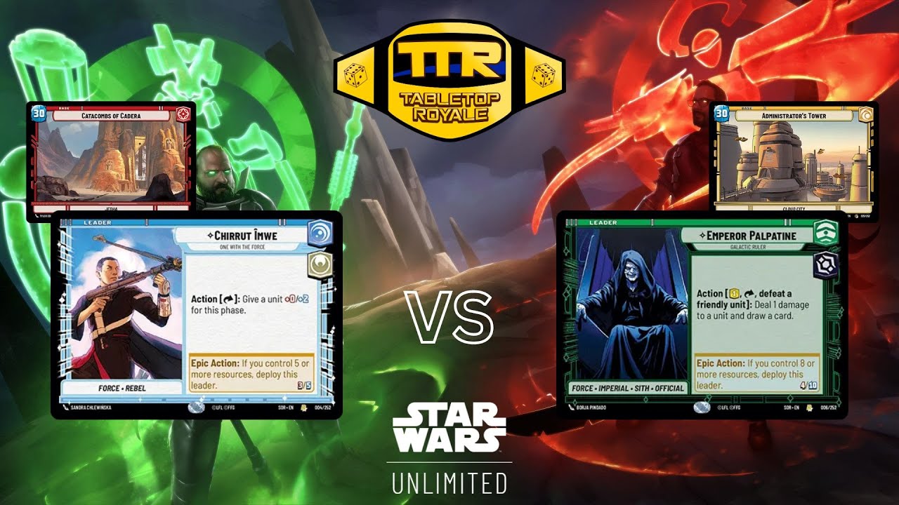 Star Wars Unlimited Tournament of Champions Match 54 - Chirrut Red vs Palpatine Yellow