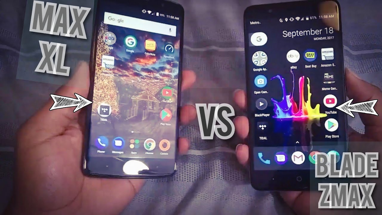 ZTE Blade Zmax, ZTE Max XL, Speedtest