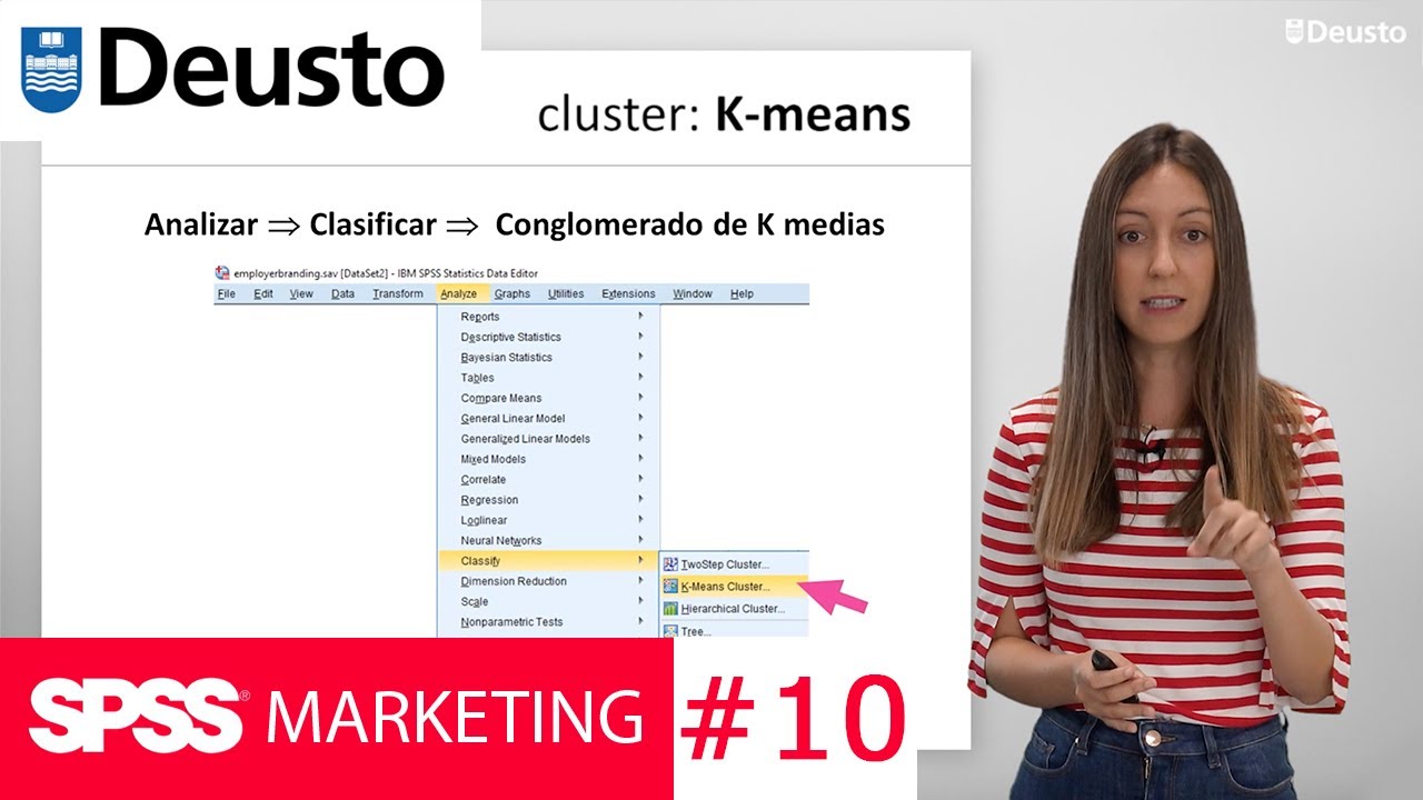 Análisis CLUSTER K-MEANS en SPSS: Análisis de conglomerados NO JERÁRQUICO de K medias | Lorena Ronda