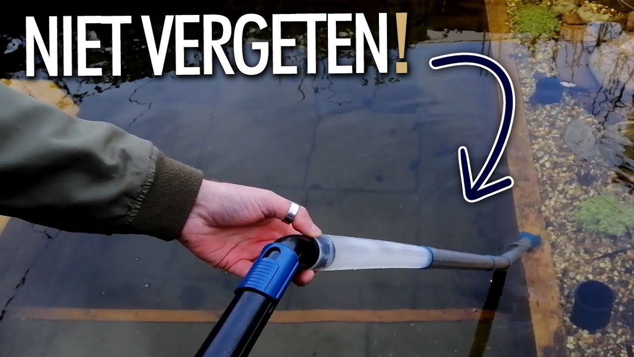 DOE DIT onderhoud in ieder geval 1 keer per jaar in je ZWEMVIJVER in de herfst