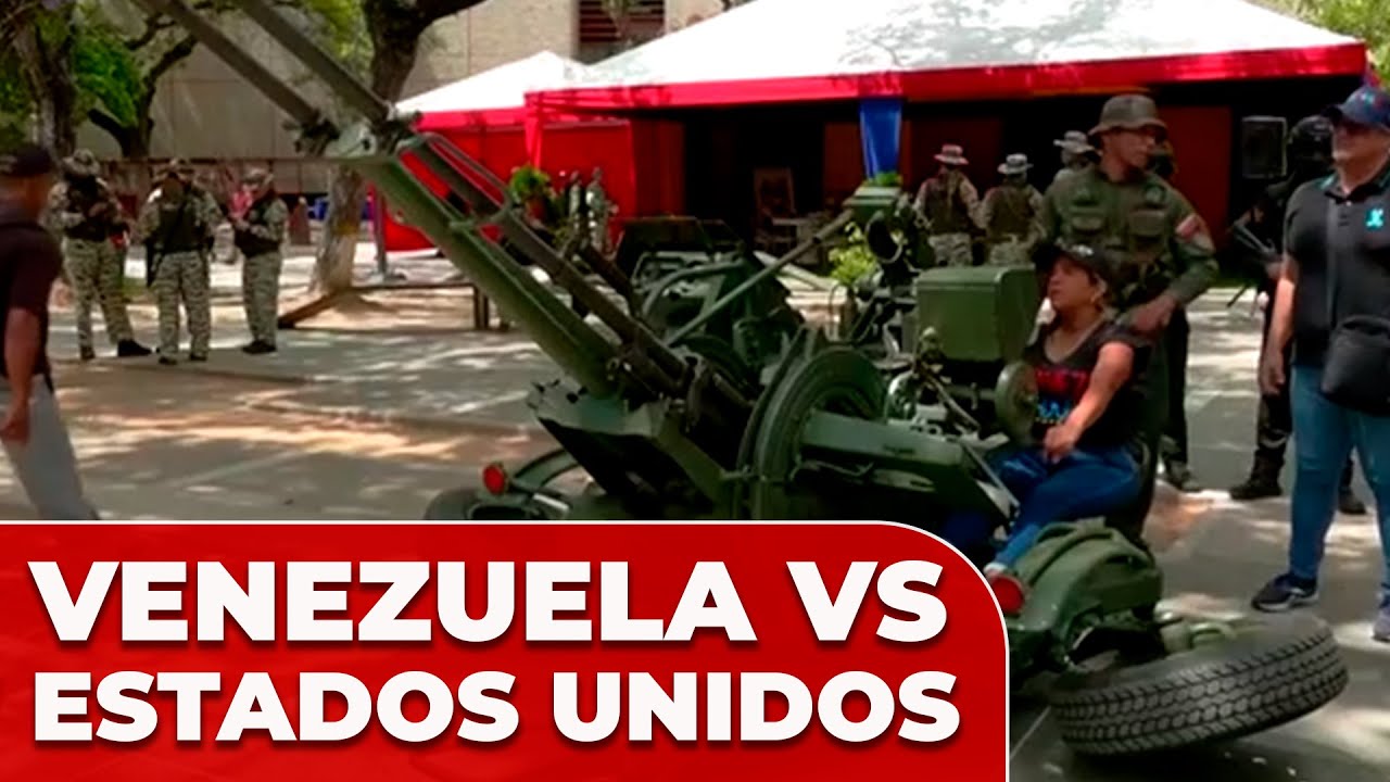 VENEZUELA vs ESTADOS UNIDOS, la TENSIÓN CRECE: militares enseñan a civiles a USAR ARMAS