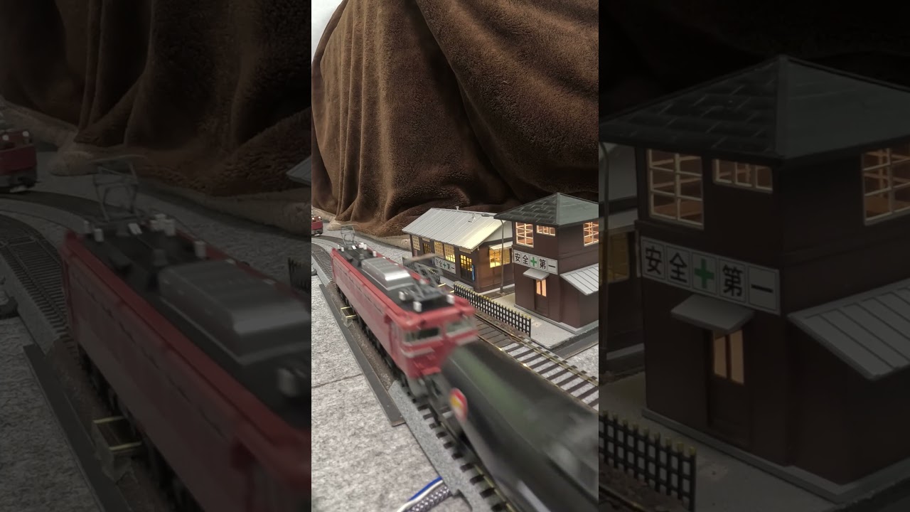 Hoscale ジオラマ詰所 EF81 タキ 【大阪ジェイモデリング】【ショート】【GoPro】 part 1   028
