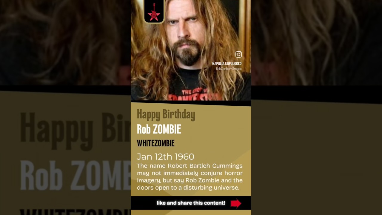 Happy birthday ROB ZOMBIE! Jan 12th 1960 