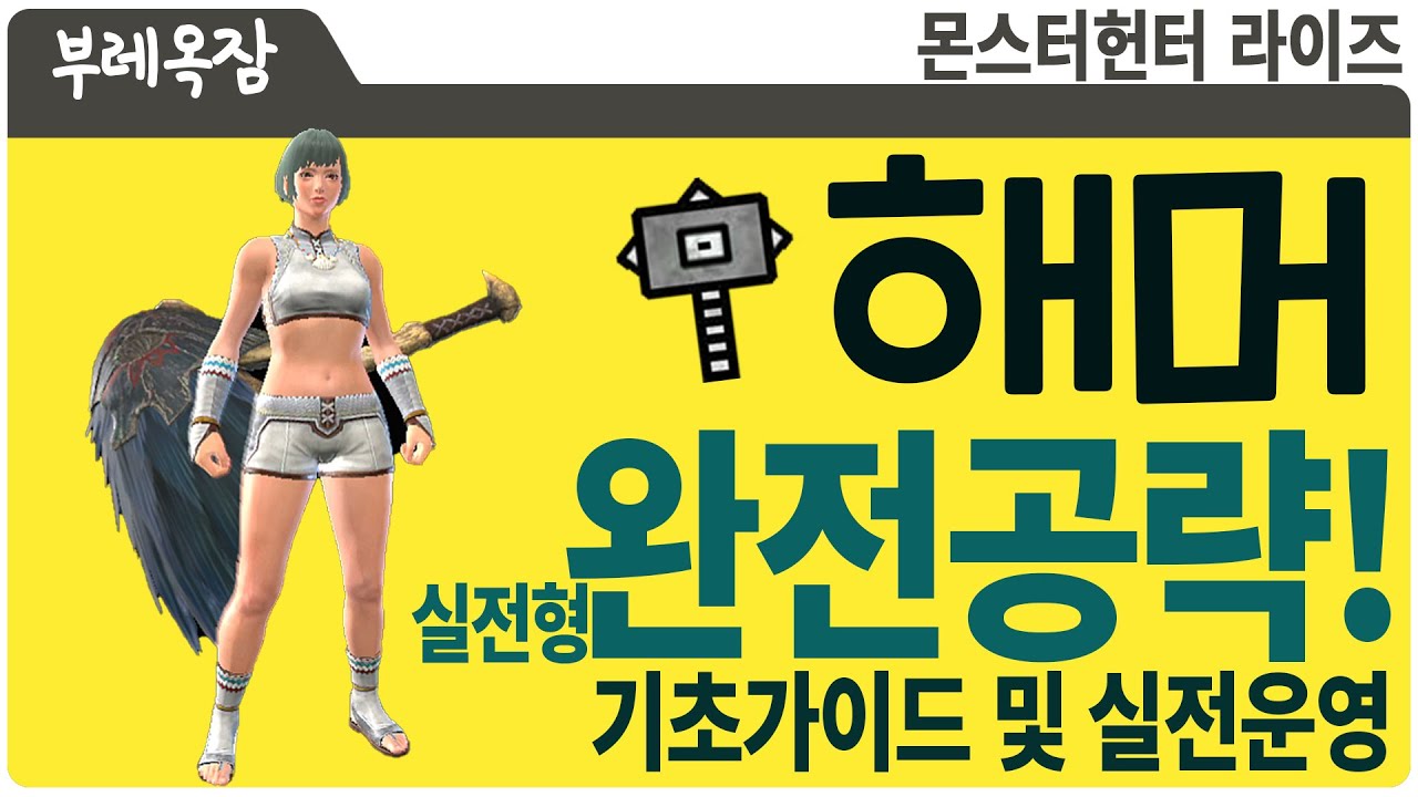 [몬스터 헌터 라이즈 MH rise] 해머 실전형 완전 공략(기초 가이드 및 실전 운영)
