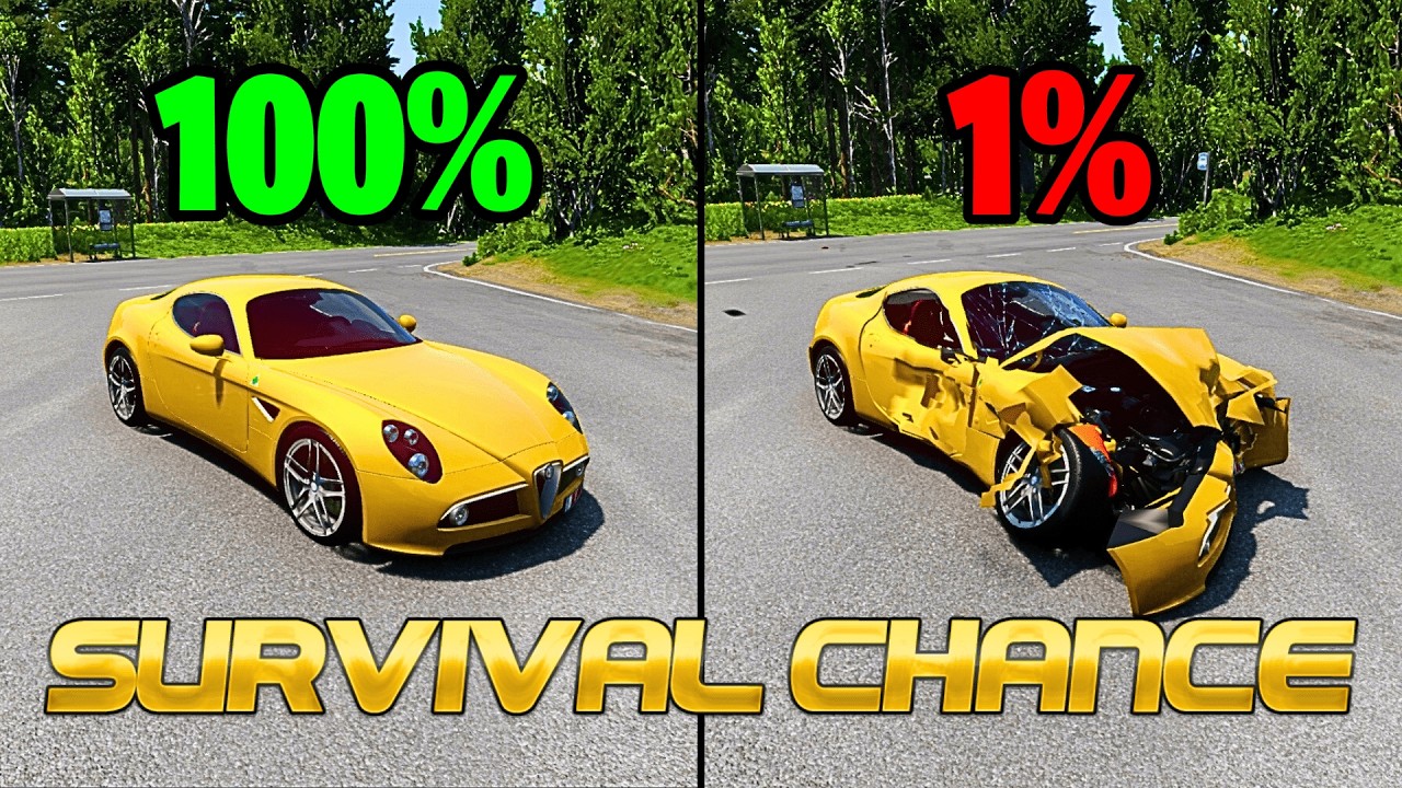 Realistic Survival Chance Crashes #64 | BeamNG.drive
