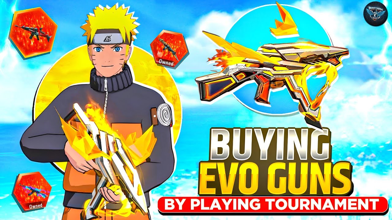 Buying All Evo Guns Skins 🔫 By Playing turnament 🎴 // Booyah Count Best Earning App