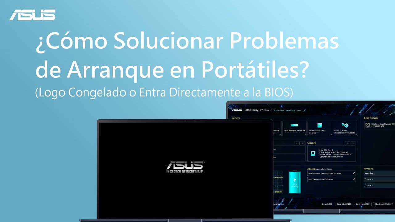 ¿Cómo Solucionar Problemas de Arranque en Portátiles?(Logo Congelado o Entra Directamente a la BIOS)