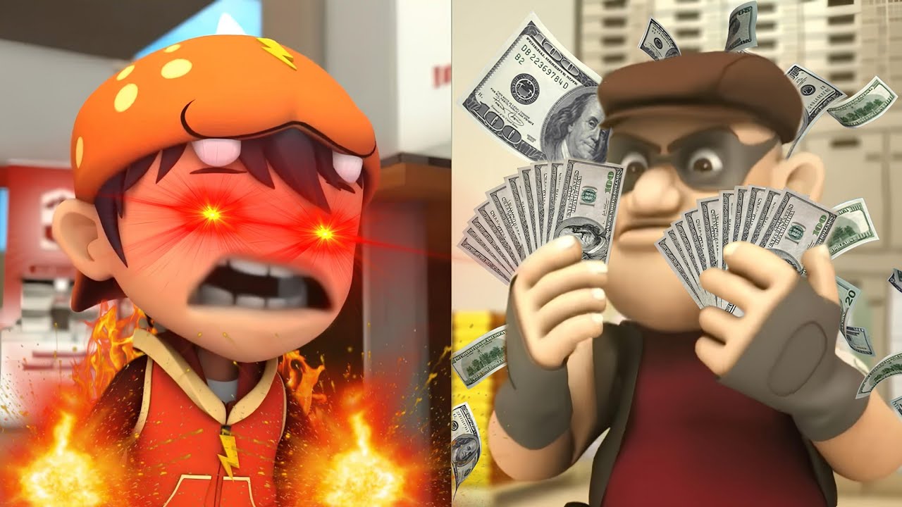 Perampokan Bank Pulau Rintis | YTP Boboiboy
